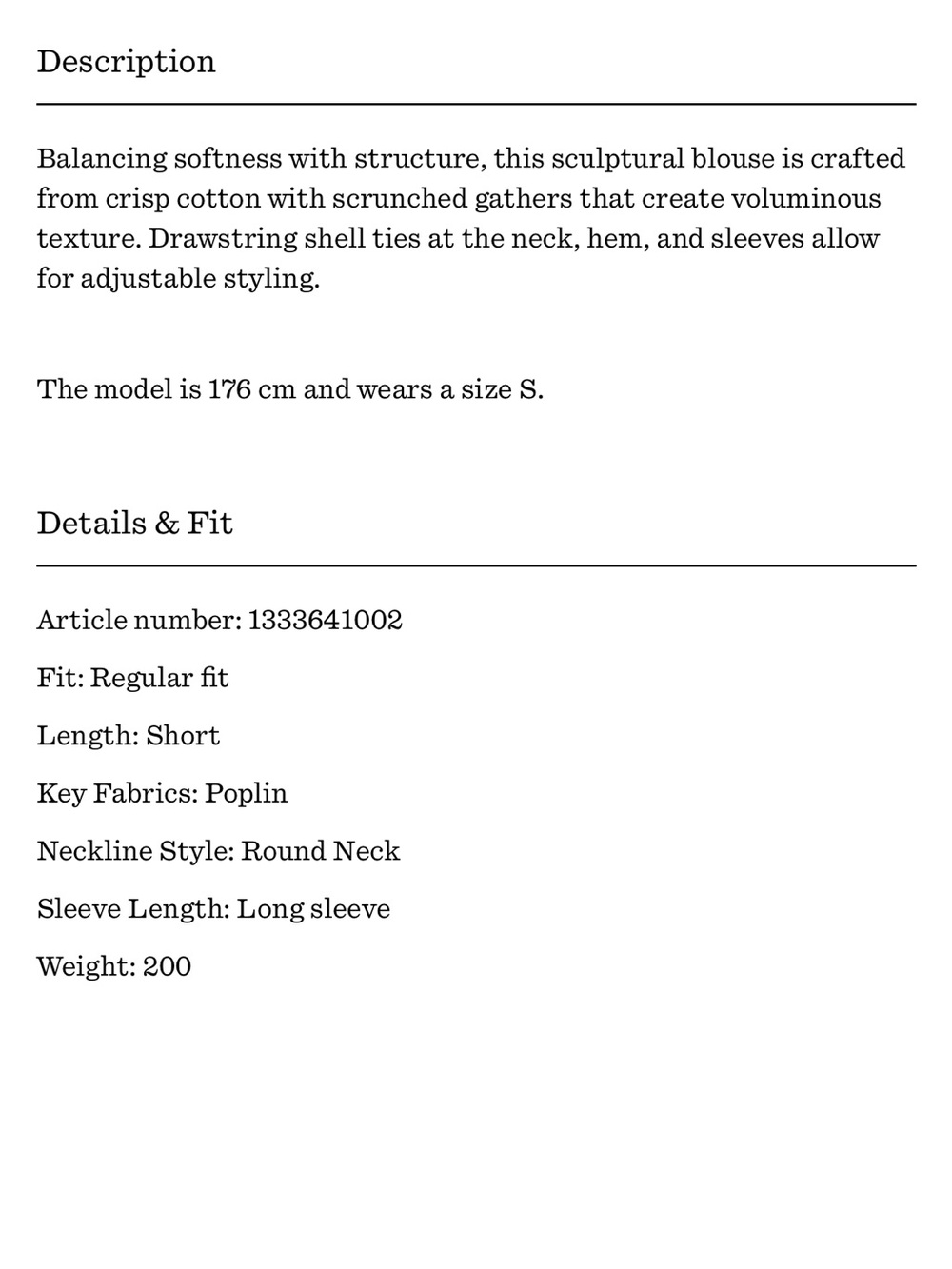 Structural drawstring blouse - Picture 10 of 11